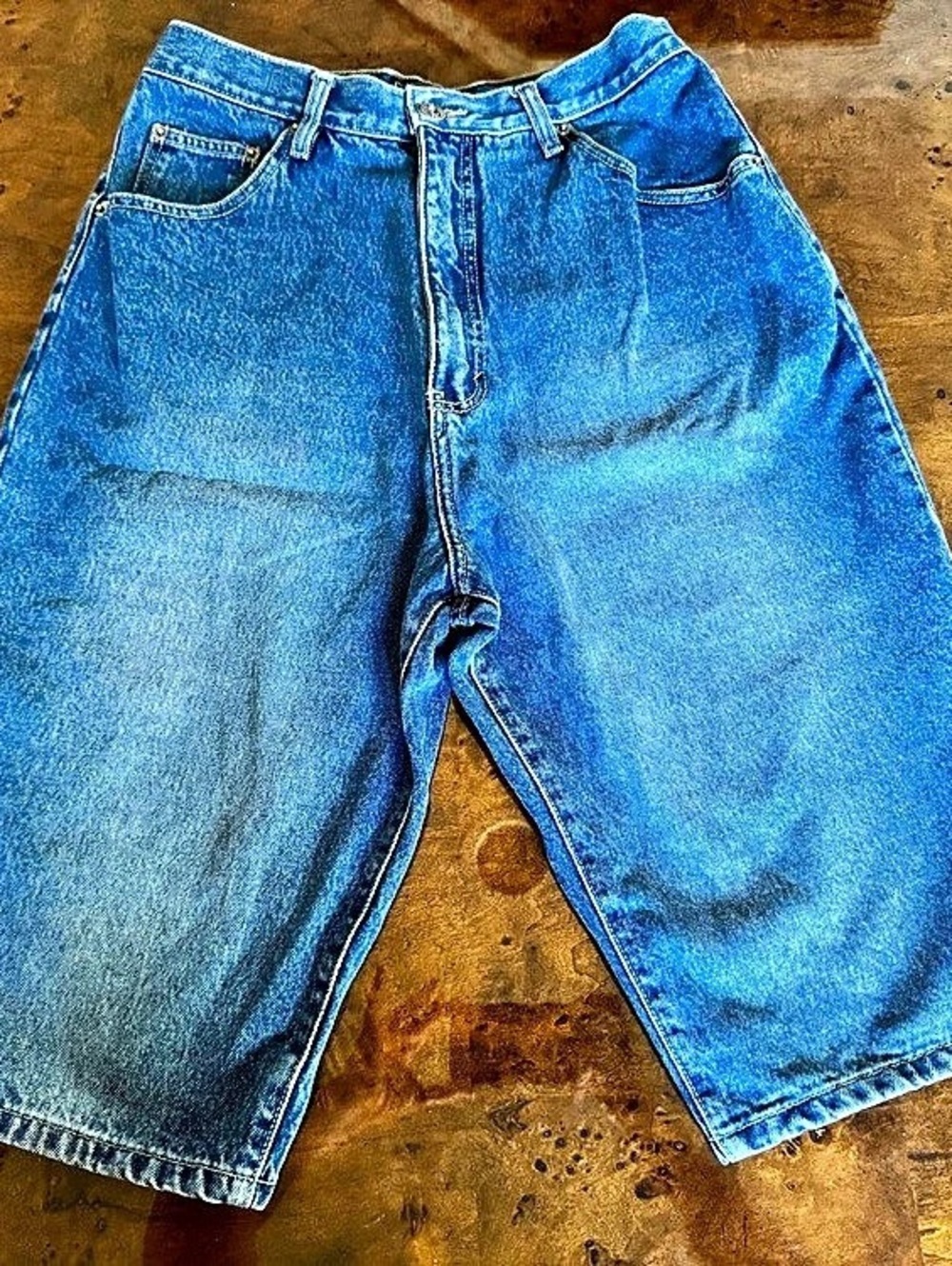 Vintage Route 66 Denim Jean Bermuda Shorts Size 13/14